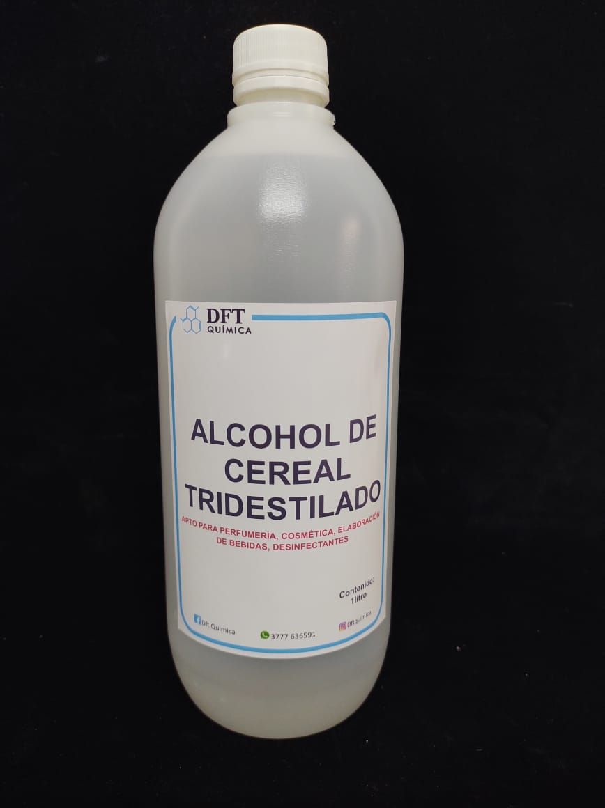 Alcohol De Cereal Tridestilado 96% 5 L Uso Alimenticio (x3u)