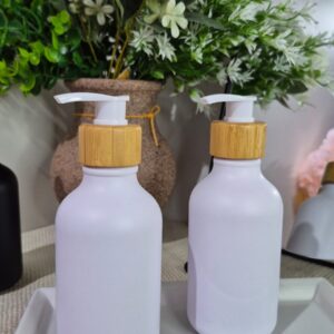 Dispenser Matte de PLastico con tapa de bambu
